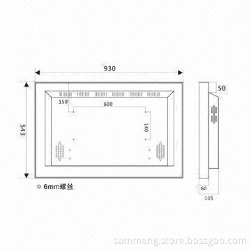 40-inch CCTV Monitors with High-resolution
